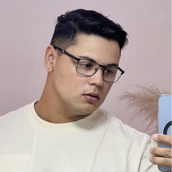 Armação de Óculos 6001 Retangular Preto